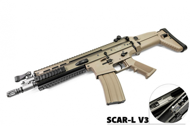 WE SCAR L V3 GBB ( TAN )
